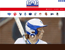 Tablet Screenshot of cacsports.com